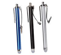 OSALADI 3pièces Stylus Pen Capacitif avec Têtes Remplaçables pour Et Ordinateurs Portables Noir Bleu Profond