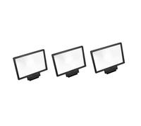 OSALADI 3pièces Support De Téléphone avec Agrandisseur Écran Loupe Mobile Universelle pour Vision Améliorée pour Regarder des Films Et Lire Noir