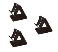 OSALADI 3pièces Support Téléphone Et Tablette Ergonomique Aluminium pour Appareils Universels Noir Design Ventilé Angle De Optimal Antidérapant Construction Métallique