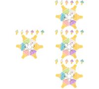 OSALADI 4 Ensembles Pendentifs Forme De Glace Accessoires Diy Pour Bracelets Et Colliers Matériaux De Fabrication De Bijoux Couleurs Mixées 12 Pièces * 4