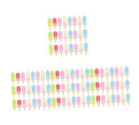 OSALADI 4 Ensembles Pendentifs Glace Résine Colorée De Charmes Créatifs Pour Fabrication De Bijoux Boucles Oreilles Et Bracelets Diy 25 Pièces * 4