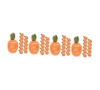 OSALADI 4 Ensembles Pince À Cheveux De Carotte Mini Décoration De Carotte Artificielle Ornement Artisanal De Carottes Thème De Carotte Mignonne Feutre 12 Pièces * 4