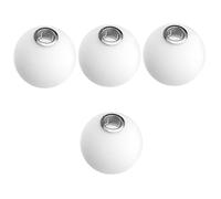 OSALADI 4 Pièces Abat-jour Globe En Verre Abat-jour En Verre Abat-jour Boule Abat-jour Pour Lustre Avec Couvercle Dabat-jour Petit Abat-jour Lampe Moléculaire G9 Un Verre Blanche Bureau