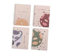 OSALADI 4 Pièces Cahier à Spirale Portable pour Étudiants Bloc Notes Pratique et Élégant pour École et Bureau