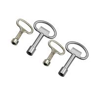 OSALADI 4 pièces Clé Multifonction de Zinc Robuste et Légère pour Démontage de Serrure Ascenseur et Fermeture de Valve Lot