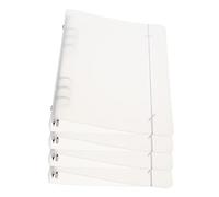 OSALADI 4 Pièces Couverture de Protection PP pour Carnet à Anneaux Lot de Souple et Portable pour École et Bureau