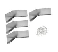 OSALADI 4 pièces Déflecteurs de Pluie Aluminium pour Angle de Toit Protège-gouttières Incurvés pour Maison Anti-éclaboussures et Facile à Installer