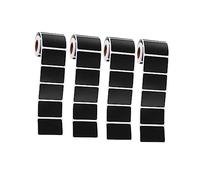 OSALADI 4 Pièces Étiquettes Tableau Amovibles pour Bocaux de Cuisine Lot de Autocollants Étanches Noir pour Organisation de Placard Étiquettes à Craie Réutilisables pour Pot et Conteneur