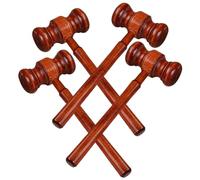 OSALADI 4 pièces Marteaux Bois pour Garçon Fille Marteau de Juge pour Jeux de Rôle Marteau Enchères à Clair Accessoires Ludiques pour et Juges Herbe