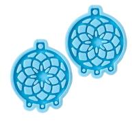 OSALADI 4 pièces Moule Silicone pour Pendentif Attrape et Carillon Éolien DIY Porte Clés Créatif Compatible Époxy et et Compact pour Décoration Personnalisée