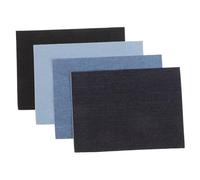 OSALADI 4 Pièces Patchs de Réparation Autocollants pour Jeans Patchs Denim Adhésifs pour Vêtements Kit DIY pour Réparer Pantalons et Application Intérieure et Extérieure
