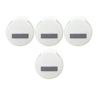 OSALADI 4 Pièces Pince à Dentifrice sans Clou Murale, Plastique Blanc | Installation Rapide, Rangement Mural Minimaliste Moderne, pour Tubes de Dentifrice, Carrelage et Locataires