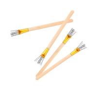 OSALADI 4 Pièces Pottery Wire Brush Set With Wooden Handles For Clay Sculpting Metal Wire Tools For Fine Texture Creation And Precise Ceramic Art Detailing