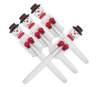 OSALADI 4 Pièces Stylo Noël Snowman Boxe Gel Encre Stylo Bille Interactif Anti-stress Fête Xmas Party Favor