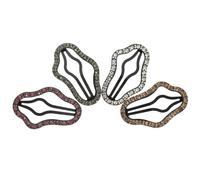 OSALADI 4 Pinces à Cheveux de Nuage Strass, Accessoires pour Cheveux de Filles, Design Élégant et Délicat, pour Fêtes et Banquets