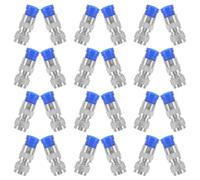 OSALADI 40 Connecteurs à Compression Rg6 Type F Kit de Terminaison Câble Coaxial pour Antenne TV Adaptateurs Coaxiaux Robustes et Fiables Installation sans Outil Usage Domestique et