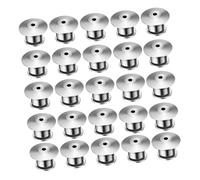 OSALADI 40 Pièces Lot de Fermoirs Goupille Verrouillage Métal Sécurisés pour Broches Badges Épingles Collectionneurs Attache Pins Ressort Compact Design Remplacement Simple