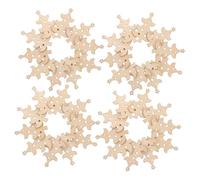 OSALADI 40 Pièces Unfinished Wooden Christmas Tree Cutouts For DIY Crafts Paintable Wood Ornaments With Smooth Surface For Home And Classroom Decorations