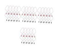 OSALADI 40pièces Câbles De Connexion Électrique Isolés pour Expériences De Physique avec Pinces pour Enseignement Et Démonstrations Électriques Rouges Noirs
