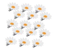 OSALADI 48 Pinces à Cheveux Marguerite Mini Fleurs Artificielles Petites Barrettes Légères Couleur Éclatante pour Filles Accessoires Coiffure Fête Mariage et Plage Lot 48 Pièces