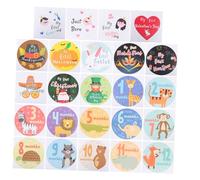 OSALADI 48pièces Autocollants De Mois Pour Stickers De Mésage Mensuel Pour Capturer Les Moments Précieux Du Né Pour Scrapbooking Et Souvenirs De Maternité