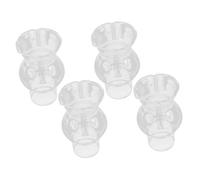 OSALADI 4Pcs en Verre à Bougie Lampe à Huile de Lampe à Huile Globe de Bouge de Bougie Manche de La Lampe de La Lampe de La Lampe de La Lampe