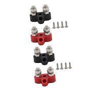 OSALADI 4pièces Bloc De Distribution De Batterie Barrette De Bus Électrique Bornier De Jonction Pour Rv Et Bateau Avec Vis De Pour Installation Facile