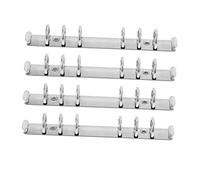 OSALADI 4Pièces Classeur à Mobiles avec Clips Créatifs Inoxydable pour Bureau et Scrapbooking Reliure à Anneaux Pratique