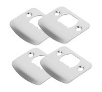 OSALADI 4pièces Gâche De Porte Obturateur De Cache Porte Plaque Acier Inoxydable Gâche Kit De Réparation