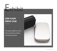 OSALADI 4pièces Petite Boîte Boîtes De Rangement Métallique Étui à Cigarettes Pour Petits Objets Et Cigarettes