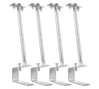 OSALADI 4pièces Support de Fixation de Tuile de Toit Réglable Pince à Carrelage pour Monture de Paratonnerre Support Stable Non-pénétrant pour Systèmes de Mise Terre et Protection