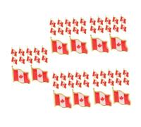 OSALADI 5 Ensembles Broche Drapeau Épingles Oh Drapeau De Broche D'érable Badge Pin De Du Canada Décorative s Le Fer Rouge 25 Pièces * 5
