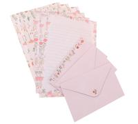 OSALADI 5 Ensembles Enveloppes et à Lettres Décoratifs Kit de Papeterie Élégant avec Motifs Floraux et Animaux pour Écrire des Lettres et Messages Créatifs