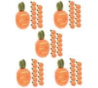 OSALADI 5 Ensembles Pince À Cheveux De Carotte Ornement Artisanal De Carottes Décorations De Carottes Suspendues Décoration Créative De Légumes Feutre 12 Pièces * 5
