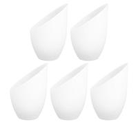 OSALADI 5 Pièces Abat-jour En Fer à Cheval Incliné Couvercle De Plafonnier Abat-jour Tambour Abat-jour En Plastique Blanc Abat-jour à Franges Pp Lampe En Plastique Lampe De Bureau Blanche