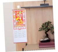 OSALADI 5 pièces Calendrier Mural Suspendu Chinois Année Serpent Calendrier Fin et avec Surface Lisse et Espace Décriture Lot