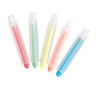 OSALADI 5 Pièces Chalks Colorés Sans Poussière Crayons à Craie Solubles Eau Pour Garçon Fille et Enseignants Pratiques pour École et Activités Artistiques Couleur