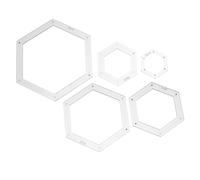OSALADI 5 pièces Hexagon Quilting Templates Rulers Set For Precise Quilt Sewing DIY Patchwork Craft Acrylic Stencil Guide For Tailors And Sewing Enthusiasts