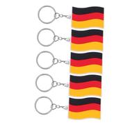 OSALADI 5 pièces Lot de Porte-clés Drapeau Allemagne PVC Souple Accessoires Décoratifs pour Clés de Voiture et Sacs à Dos Pendentifs Durables et Multifonctions