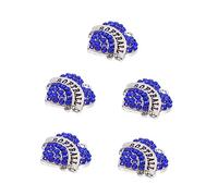 OSALADI 5 Pièces Pendentifs Cœur Délicats pour Bracelets Accessoires de Création de Bijoux Diy Ornements Sportifs pour Filles Charms avec Strass Bleu