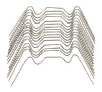 OSALADI 50 Clips de Fixation en Acier Inoxydable Forme W pour Vitrage de Serrage Clip à Ressort pour Lames de Serrage Fixation Résistante et Solide pour Jardin