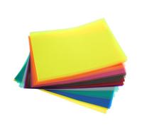 OSALADI 50 Feuilles Cellophane Colorée Translucide Film Décoratif Diffuseur de Lumière pour Activités Manuelles Apprentissage des Couleurs et Projets Artistiques