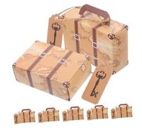 OSALADI 50 Pièces Boîte à Bonbons Vintage de Voyage Kraft pour Mariages Événements Décoratives Pratiques pour Présenter Vos