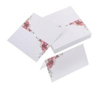 OSALADI 50 Pièces Cartes Invitation Mariage Blank pour Événements Polyvalents Cartes Place Nom à Écrire Main pour Fêtes Papier Sans Trace Dencre