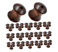 OSALADI 50 Pièces Lâche En Forme De Bambou Perles Intercalaires En Forme De Bambou De Bricolage En Bois Coffee