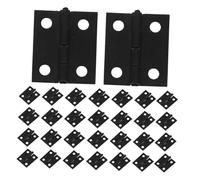 OSALADI 50 Pièces Lot de Mini Charnières Métal Noir pour Boîtes à Bijoux Projets DIY et Poupées Charnières Rétro Compactes Durables pour Coffrets et Boîtes à Trésors