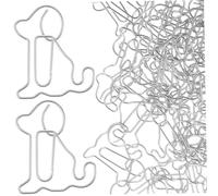 OSALADI 50 Pièces Trombones Métalliques Forme de Chiens Clips de Bureau Créatifs et Amusants pour Documents Memos et Marque Pages