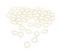 OSALADI 50pièces Lot De Breloques Cuivre Pendentifs Forme Goutte Eau Anneaux Pour Bijoux Colliers Et Accessoires De Création