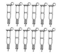 OSALADI 50pièces Pendentifs Alliage Argenté Motif Cylindrique Accessoires Pour Bijoux Faits Maison Décorations Pour Vêtements Et Colliers