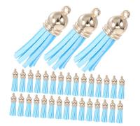 OSALADI 50pièces Pompon Porte-clés Pu Pendentif Décoré Mini-pompons Colorés Pour Loisirs Créatifs Et Accessoires Porte-clés